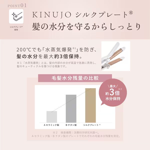 KINUJO キヌージョ 2WAY IRON 2ウェイ ストレートアイロン 26mm/32mm